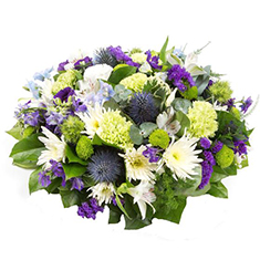 Purple, Lime &amp; White Posy 